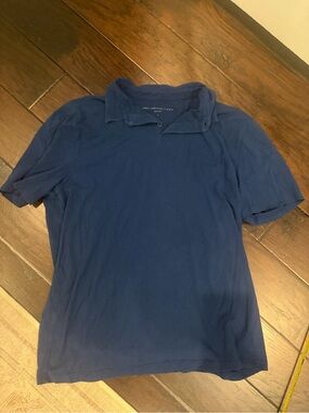 John Varvatos U.S.A. Men’s Large Navy Blue Supima Cotton Soft Polo Shirt